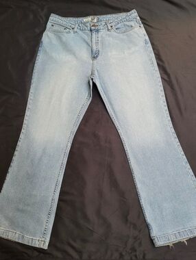 St. John's Bay Stretch Flare Light Blue Jeans Women Size 18